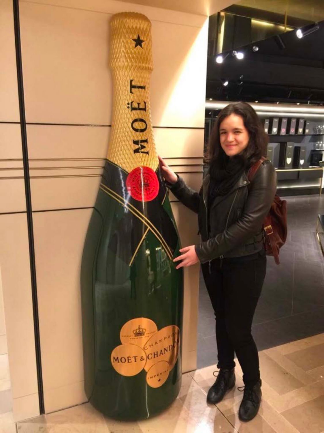 Pilar Almario during her first trip to Champagne in 2017