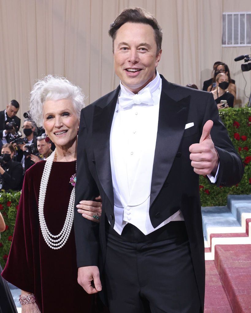 NEW YORK, NEW YORK - MAY 02: Maye Musk and Elon Musk attend "In America: An Anthology of Fashion," the 2022 Costume Institute Benefit at The Metropolitan Museum of Art on May 02, 2022 in New York City. (Photo by Taylor Hill/Getty Images)