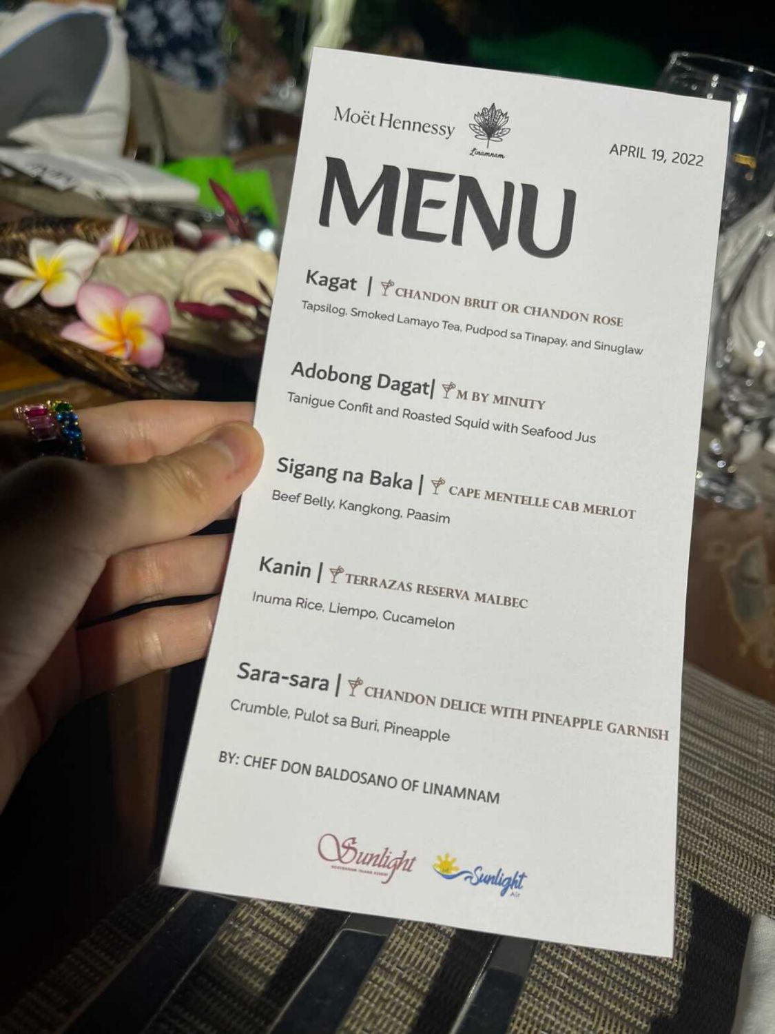 Don Baldosano’s menu
