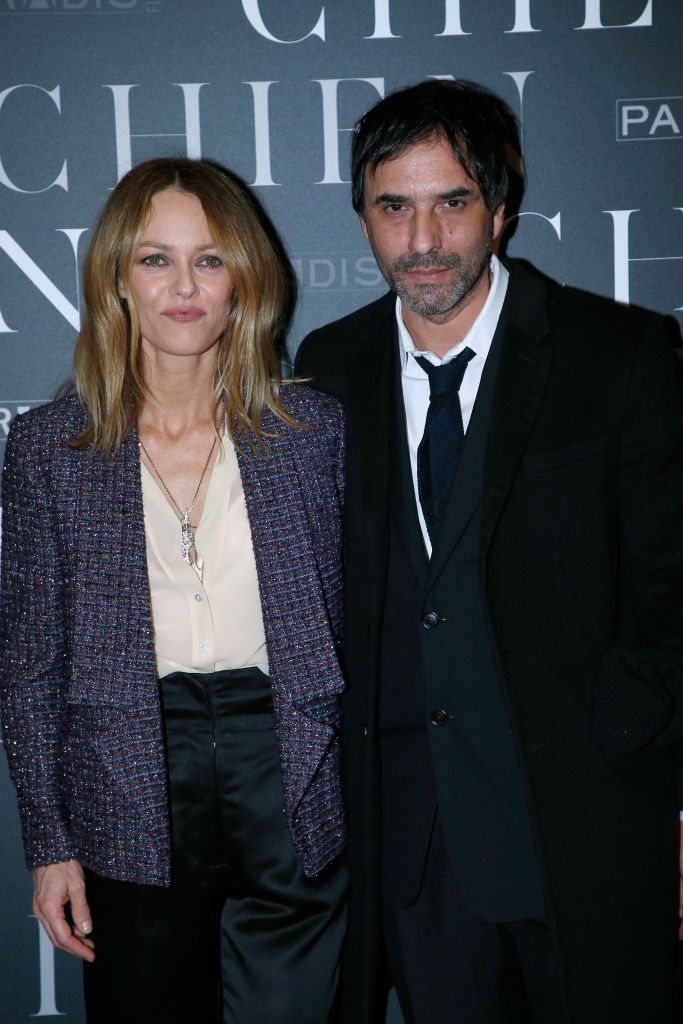 PARIS, FRANCE - MARCH 05:  Actress of the movie Vanessa Paradis and Director of the movie Samuel Benchetrit attend the "Chien" Paris Premiere at Mk2 Bibliotheque on March 5, 2018 in Paris, France.  (Photo by Bertrand Rindoff Petroff/Getty Images)
