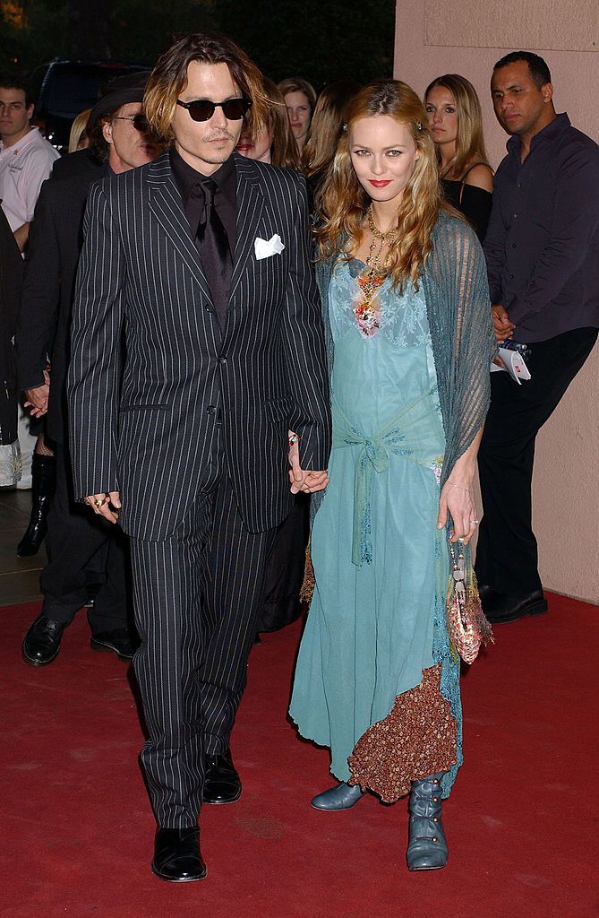 Johnny Depp and Vanessa Paradis during 9th Annual Critics' Choice Awards - Arrivals at Beverly Hills Hotel in Beverly Hills, California, United States. (Photo by Gregg DeGuire/WireImage)