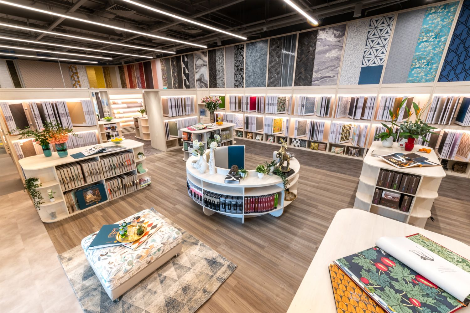 Goodrich Gallery’s newly refurbished showroom highlights its upholstery and furnishings collections