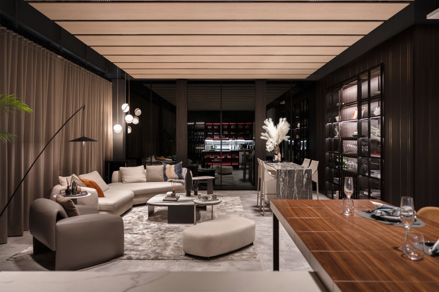 Designed as a real home setting, the Kuhlmann Experience Centre is an elegant space