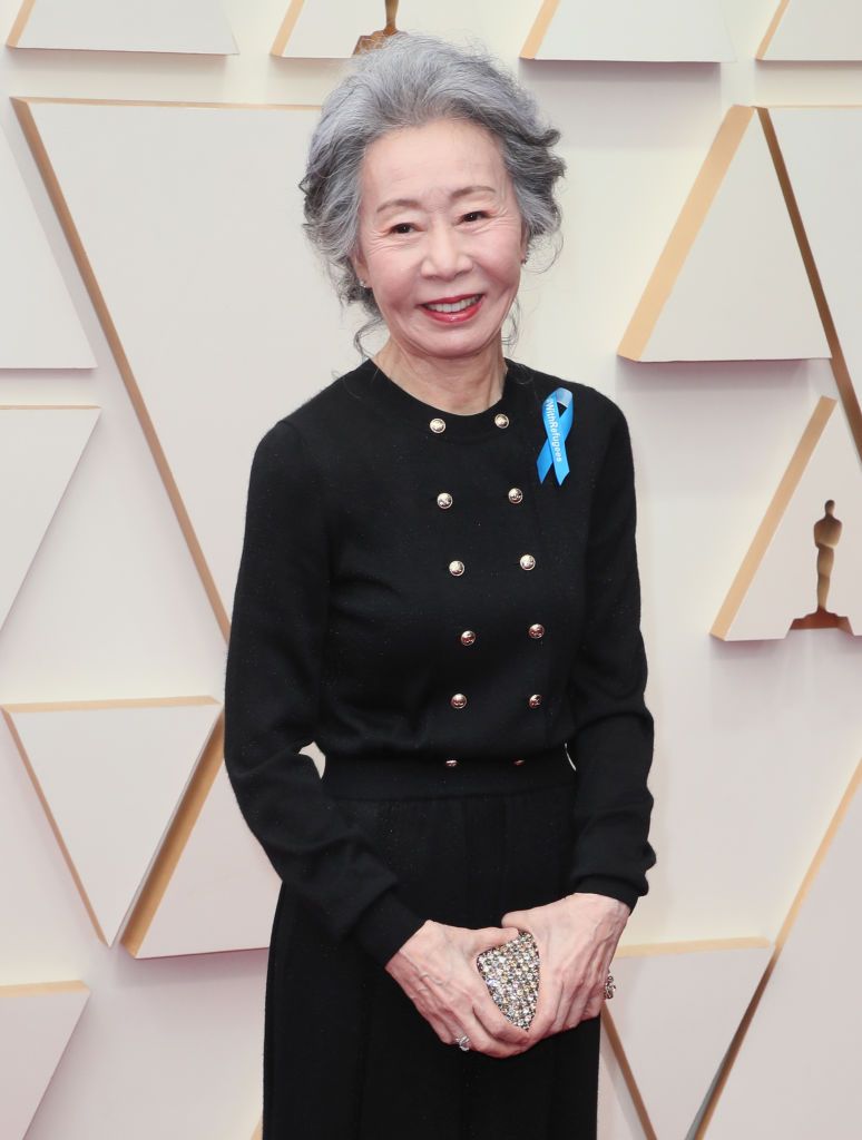 HOLLYWOOD, CALIFORNIA - MARCH 27: Yoon Yeo-jeong attends the 94th Annual Academy Awards at Hollywood and Highland on March 27, 2022 in Hollywood, California. (Photo by David Livingston/Getty Images)