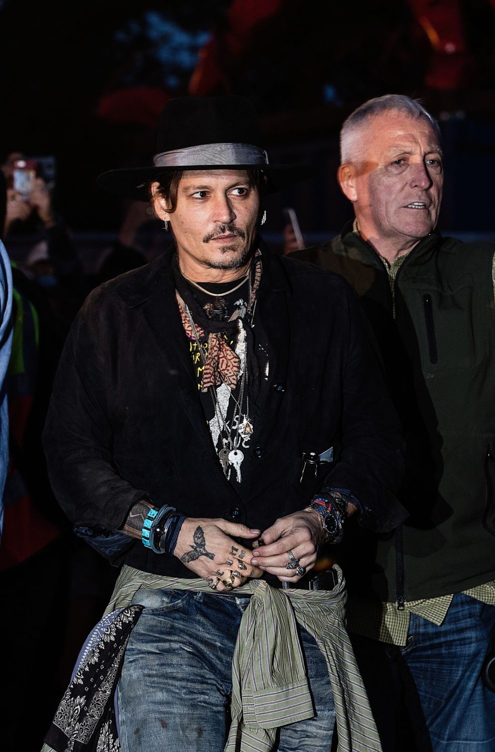 GLASTONBURY, ENGLAND - JUNE 22: American actor Johnny Depp introduces his film "The Libertine" on day 1 of the Glastonbury Festival 2017 at Worthy Farm, Pilton on June 22, 2017 in Glastonbury, England. (Photo by Ki Price/Getty Images)