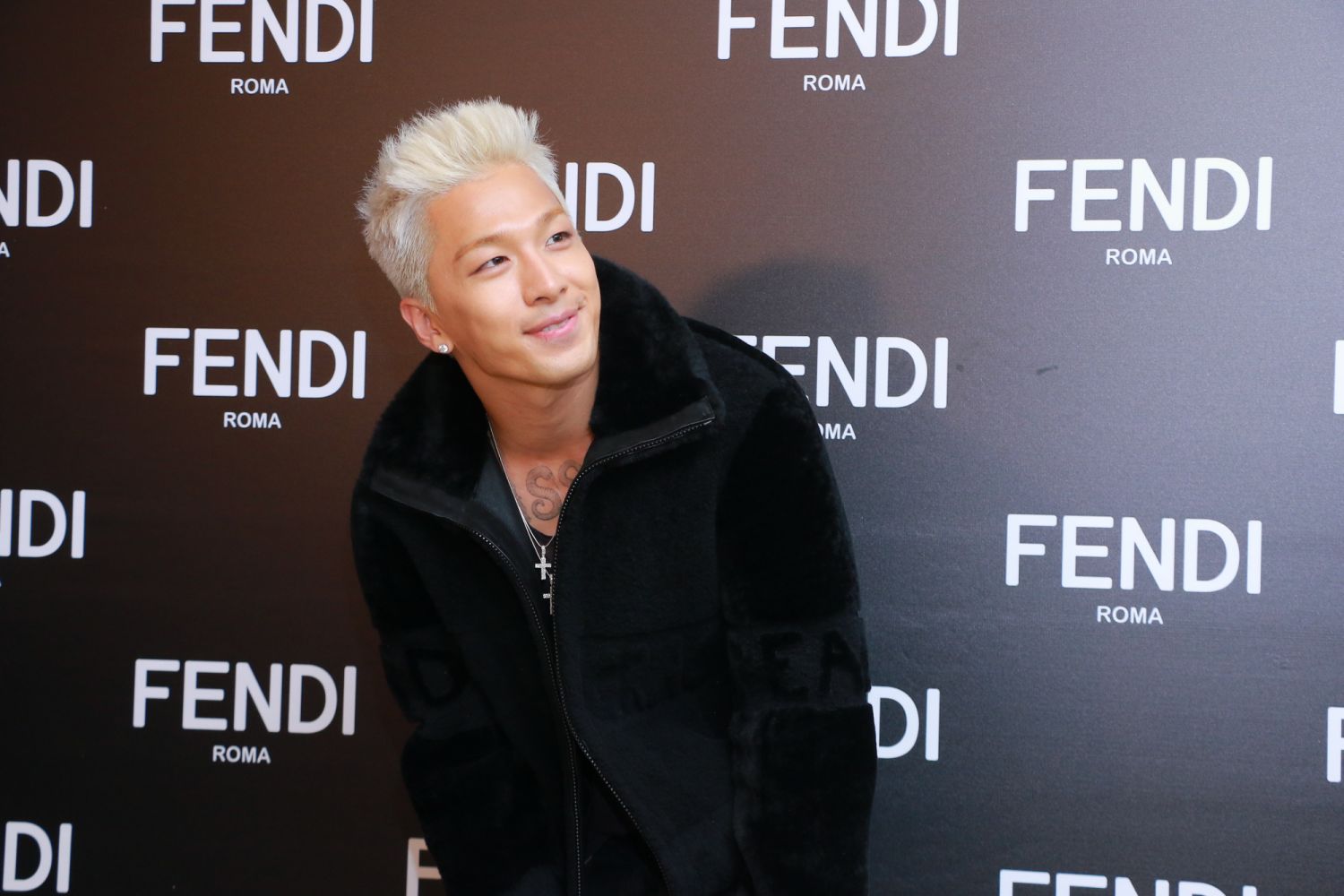 HONG KONG, CHINA - JULY 27: Singer and songwriter Taeyang of Big Bang promotes Fendi For Young Bae collection on the first day of sale on July 27, 2017 in Hong Kong, China. (Photo by Visual China Group via Getty Images/Visual China Group via Getty Images)