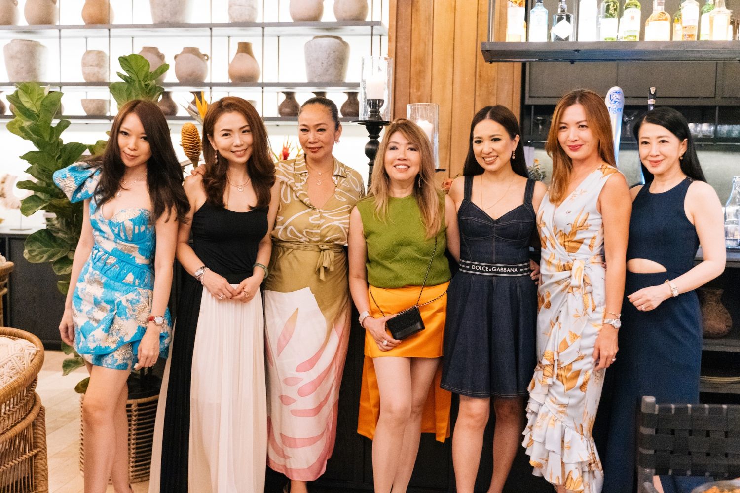 Melissa Lim, Pauline Gan, Geraldine Beh, Lee Jim Leng, Datin Yvette Kang, Cherrie Chin and Christine Cheah