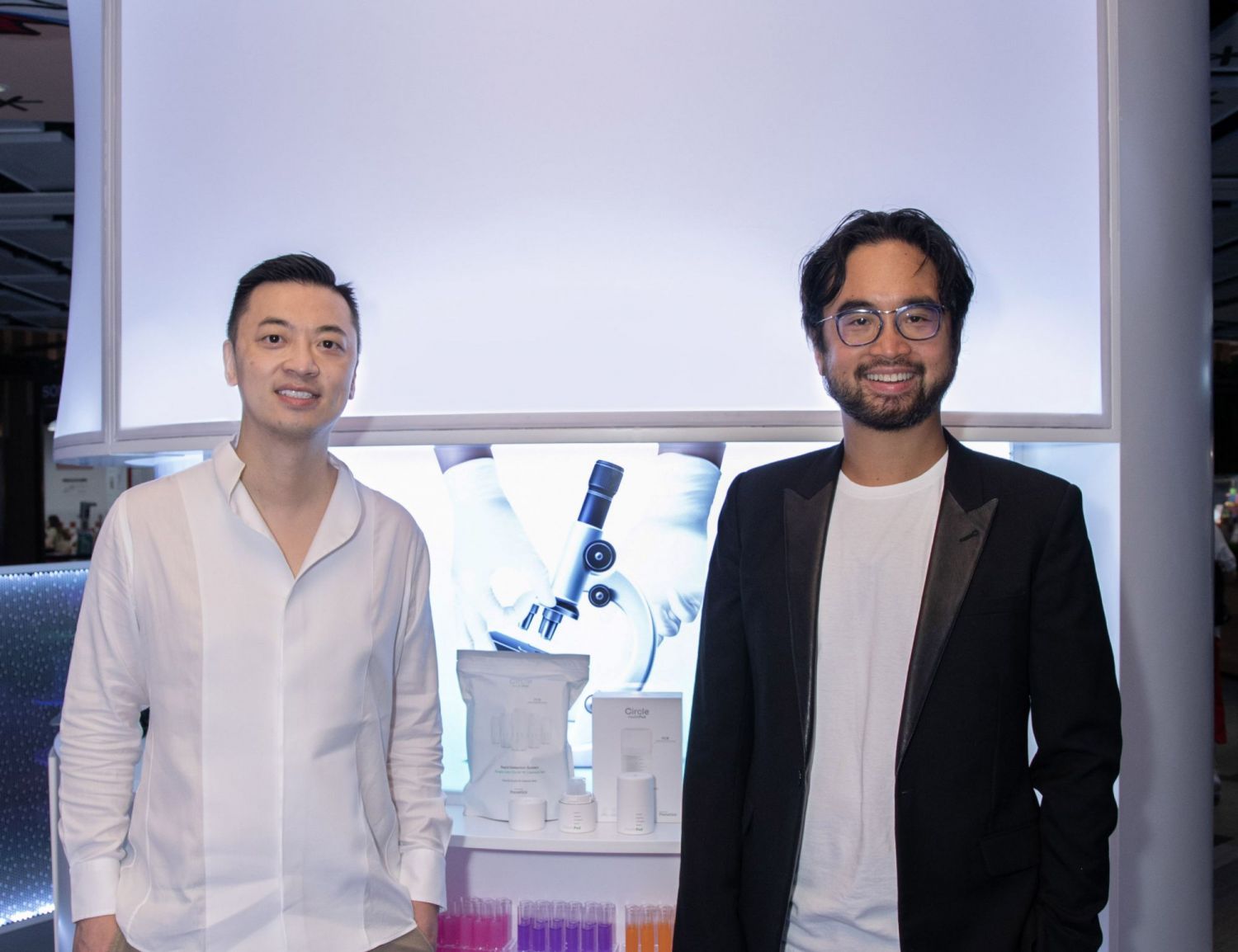 Prenetics co-founder Danny Yeung (left) with Adrian Cheng, founder of Artisan Acquisition and CEO and executive vice-chairman of the Hong Kong-listed New World Development