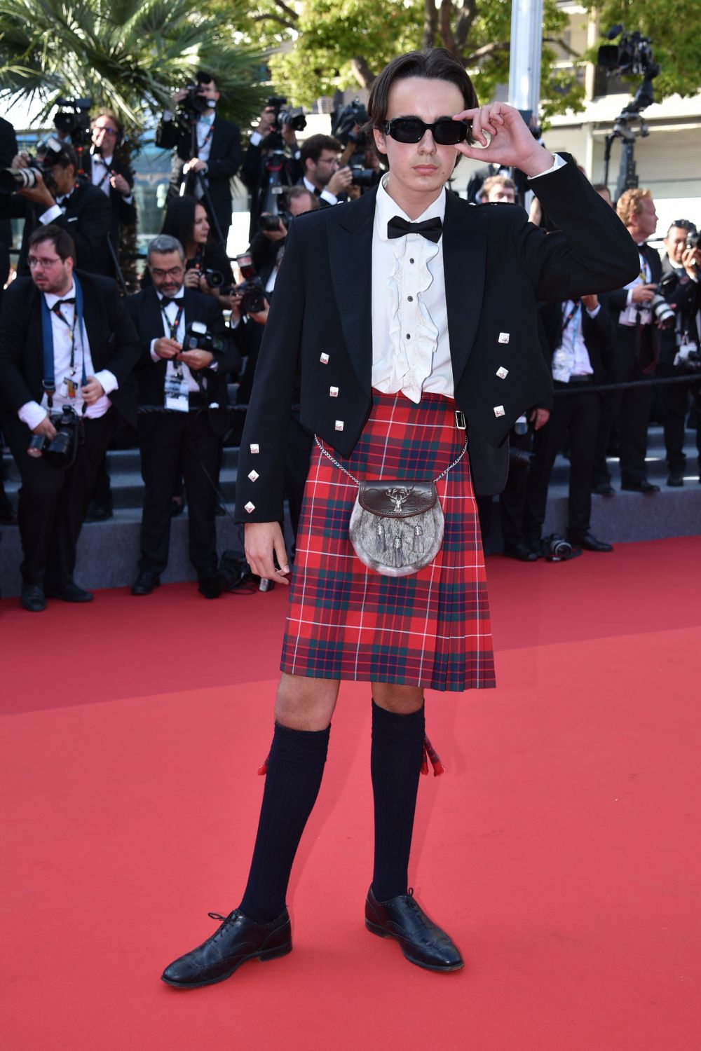 CANNES, FRANCE - MAY 17: Johnnie Hartmann attends the screening of "Final Cut (Coupez!)" and opening ceremony red carpet for the 75th annual Cannes film festival at Palais des Festivals on May 17, 2022 in Cannes, France. (Photo by Lionel Hahn/Getty Images)