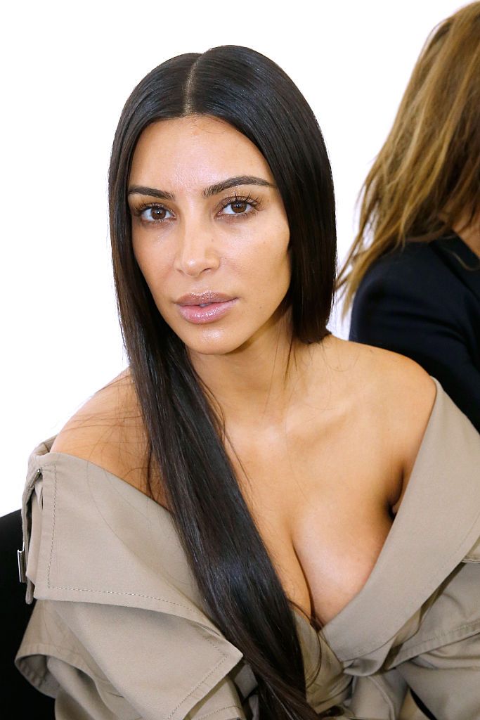 PARIS, FRANCE - OCTOBER 02: Kim Kardashian attends the Balenciaga show as part of the Paris Fashion Week Womenswear Spring/Summer 2017 on October 2, 2016 in Paris, France. (Photo by Bertrand Rindoff Petroff/Getty Images)
