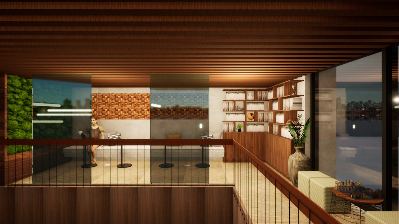 The library design from one of the winning teams (Photo: RMAF)