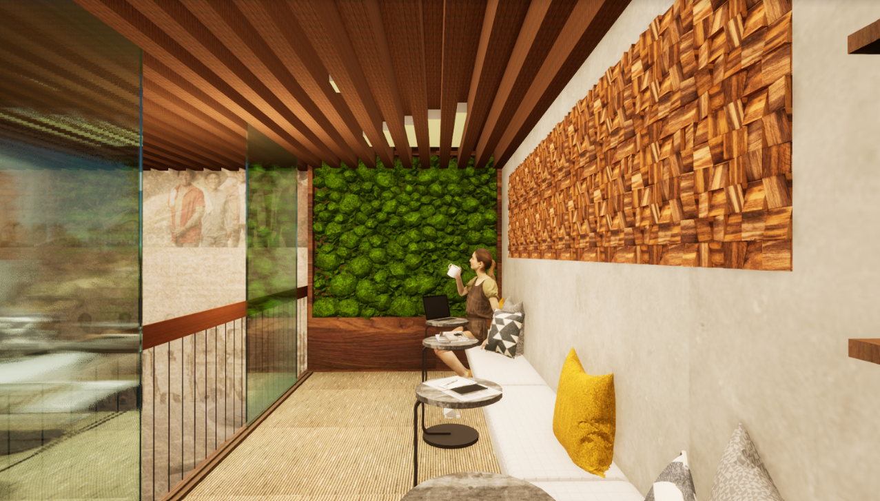 The library design from one of the winning teams (Photo: RMAF)