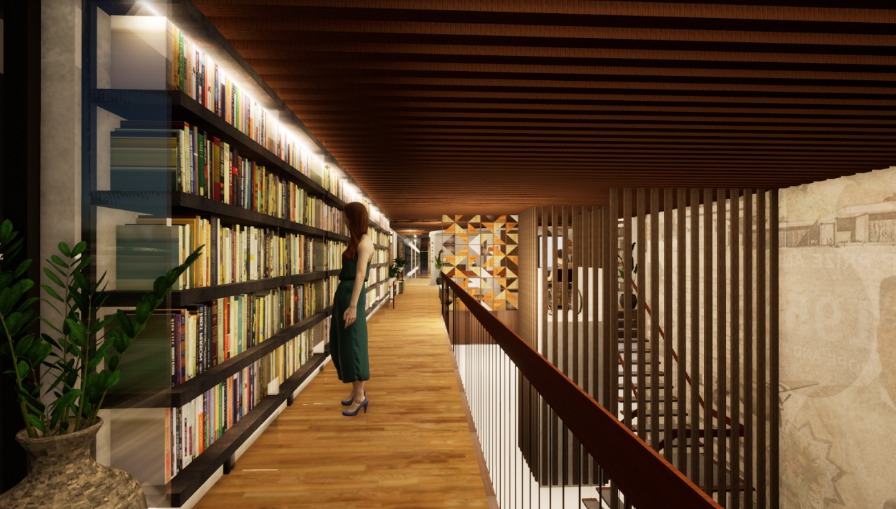 The library design from one of the winning teams (Photo: RMAF)
