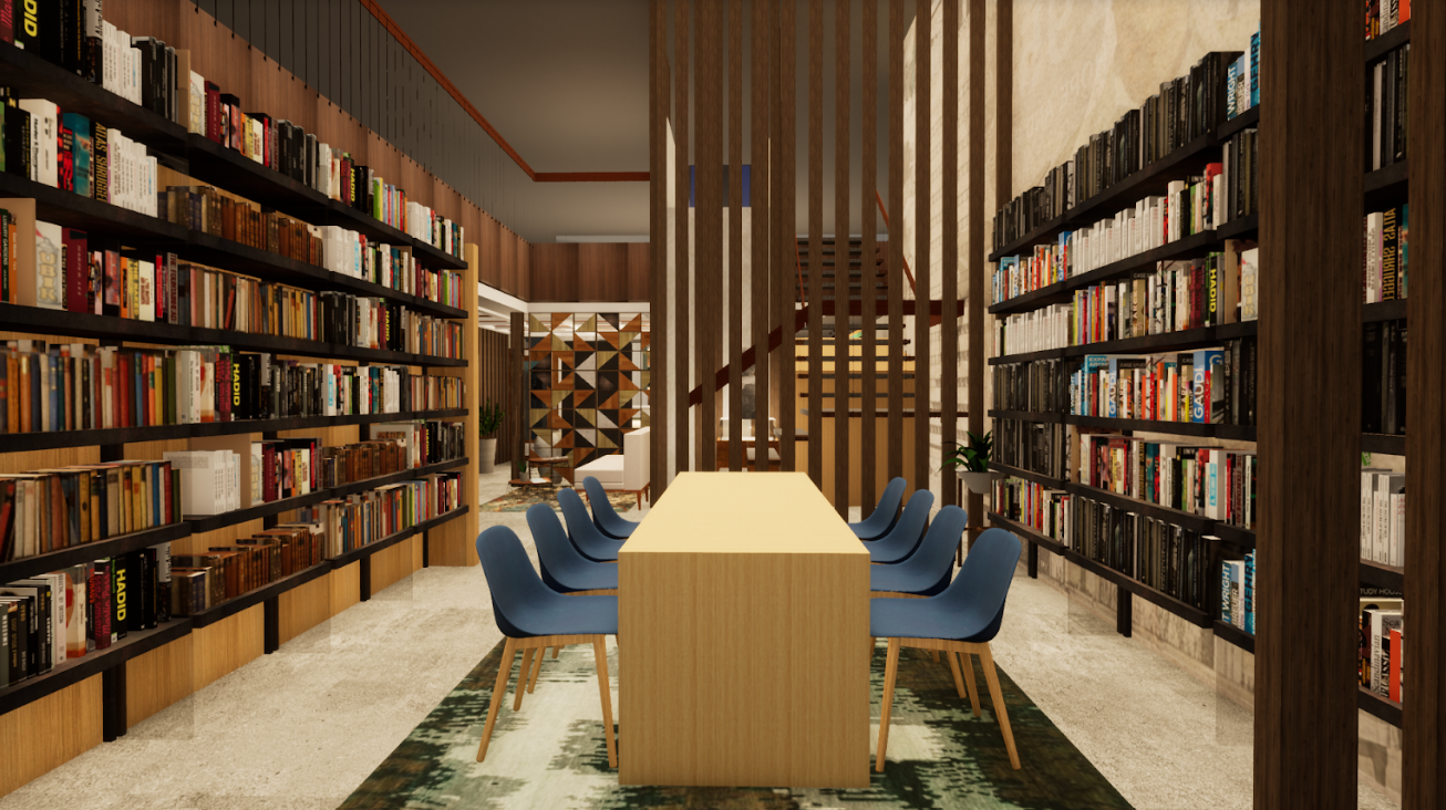 The library design from one of the winning teams (Photo: RMAF)