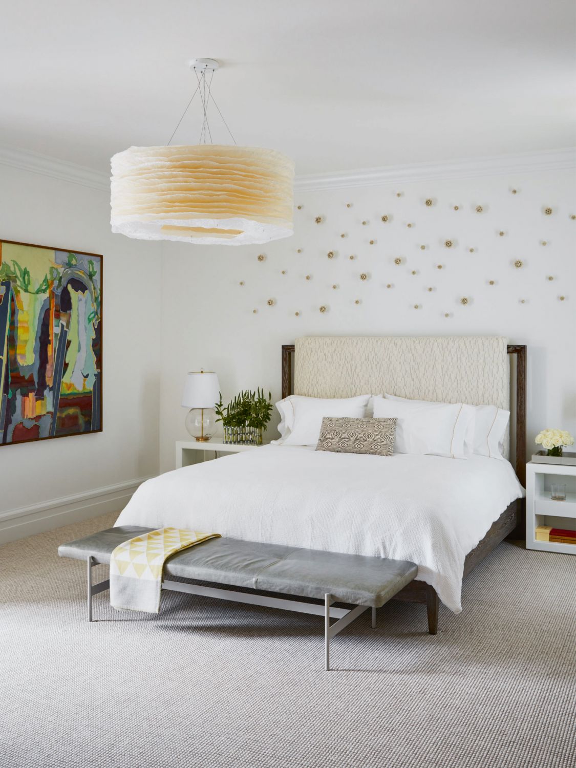 This guest bedroom is a picture of calm and relaxation