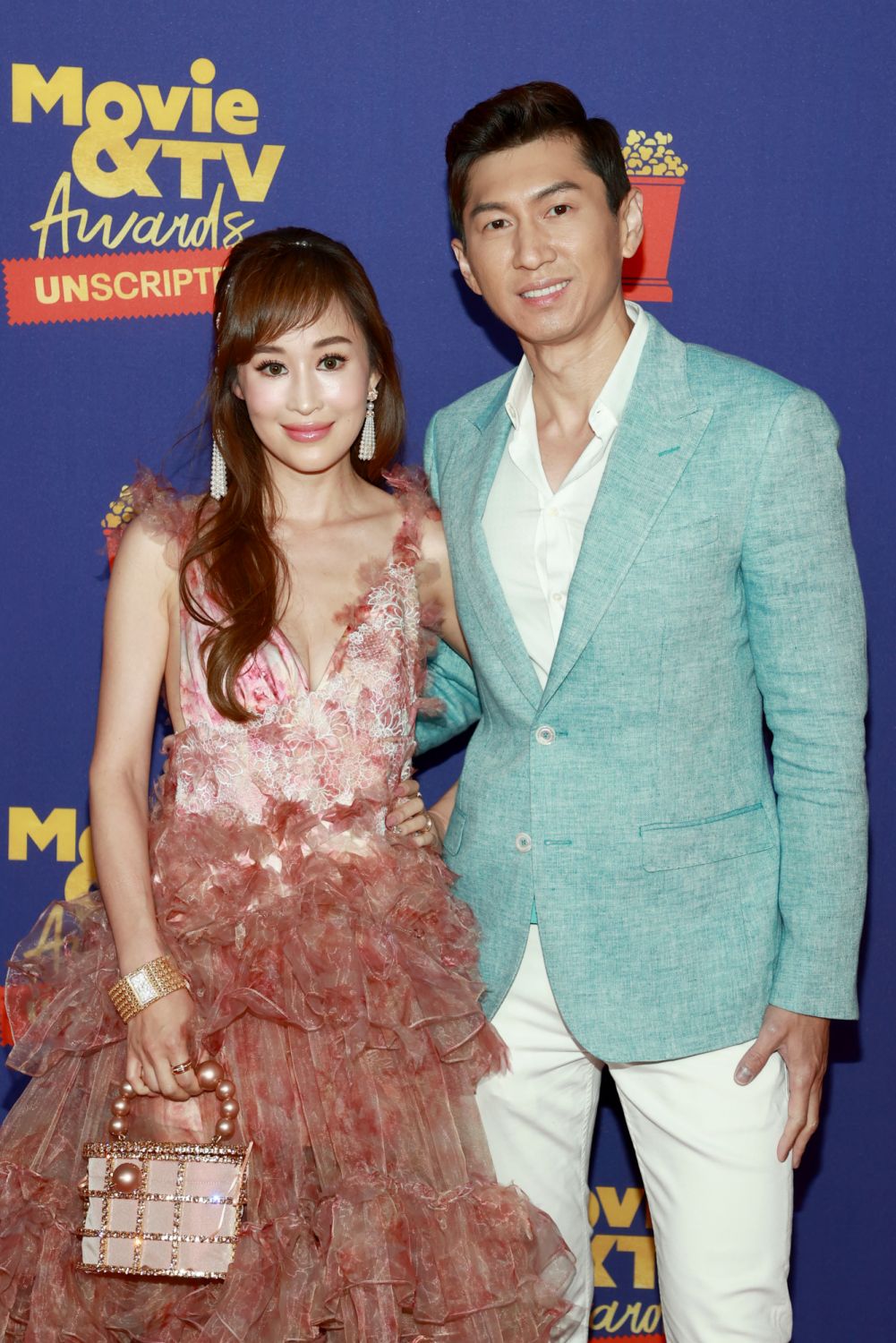 LOS ANGELES, CALIFORNIA - MAY 17: In this image released on May 17, Cherie Chan and Jessey Lee attend the 2021 MTV Movie & TV Awards: UNSCRIPTED in Los Angeles, California. (Photo by Matt Winkelmeyer/2021 MTV Movie and TV Awards/Getty Images for MTV/ViacomCBS)