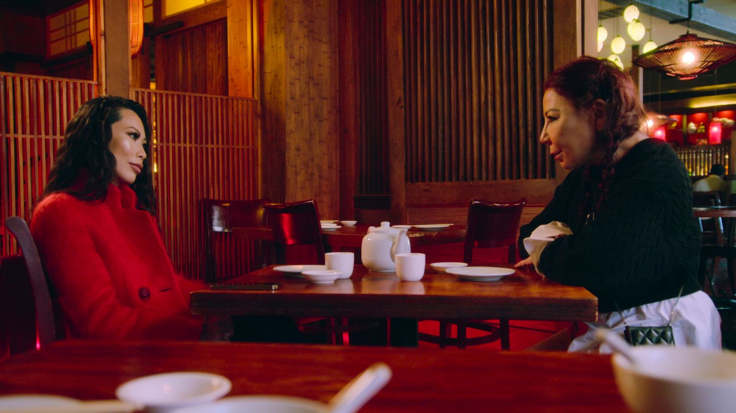 Bling Empire. (L to R) Christine Chiu, Anna Shay in episode 108 of Bling Empire. Cr. Courtesy of Netflix Â© 2022