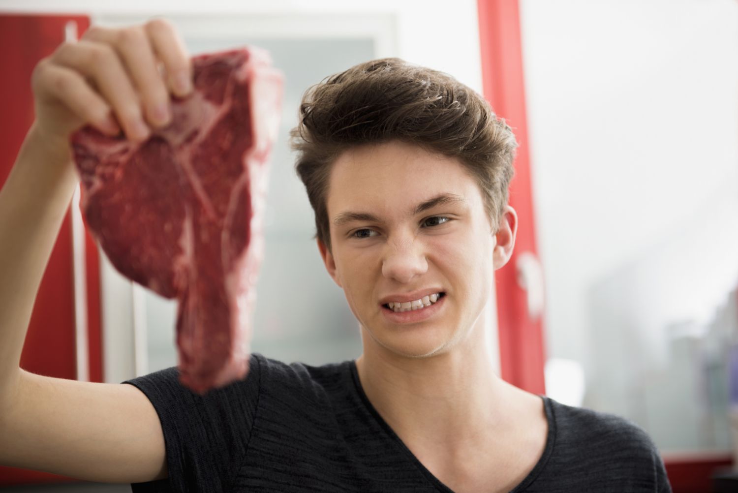 A steak should elicit a grimace, not a smile. (Photo: Getty Images)