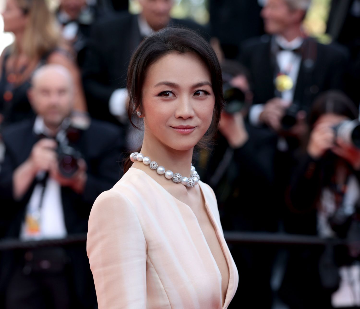 CANNES, FRANCE - MAY 23: <<enter caption here>> attends the screening of "Decision To Leave (Heojil Kyolshim)" during the 75th annual Cannes film festival at Palais des Festivals on May 23, 2022 in Cannes, France. (Photo by John Phillips/Getty Images)