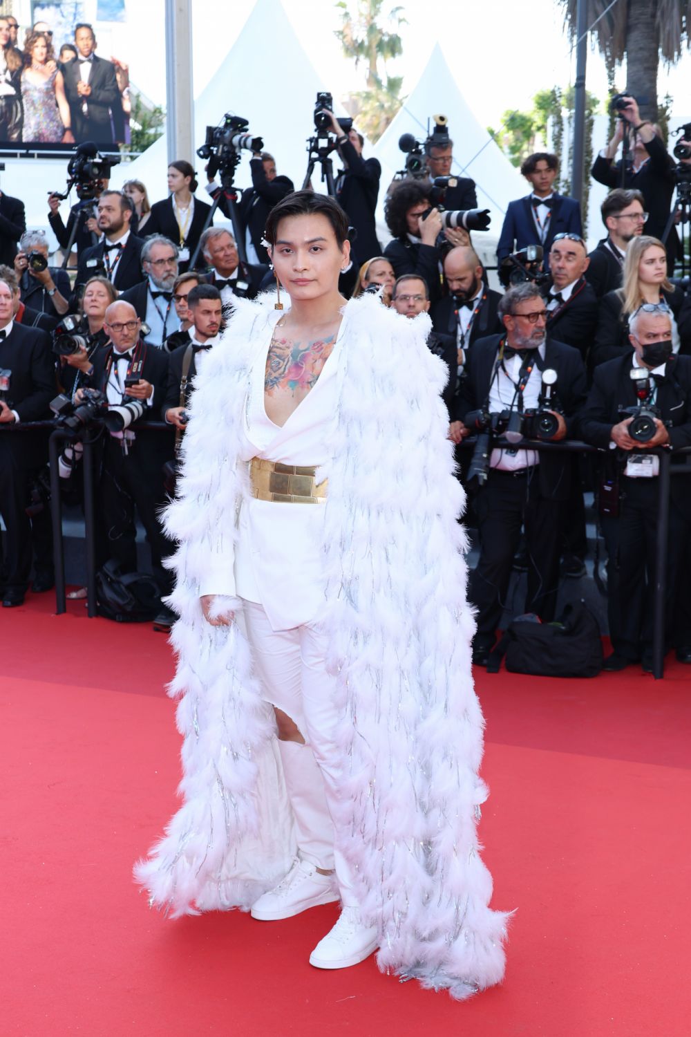 CANNES, FRANCE - MAY 19: KÅji Seto attends the screening of "Armageddon Time" during the 75th annual Cannes film festival at Palais des Festivals on May 19, 2022 in Cannes, France. (Photo by Daniele Venturelli/WireImage)