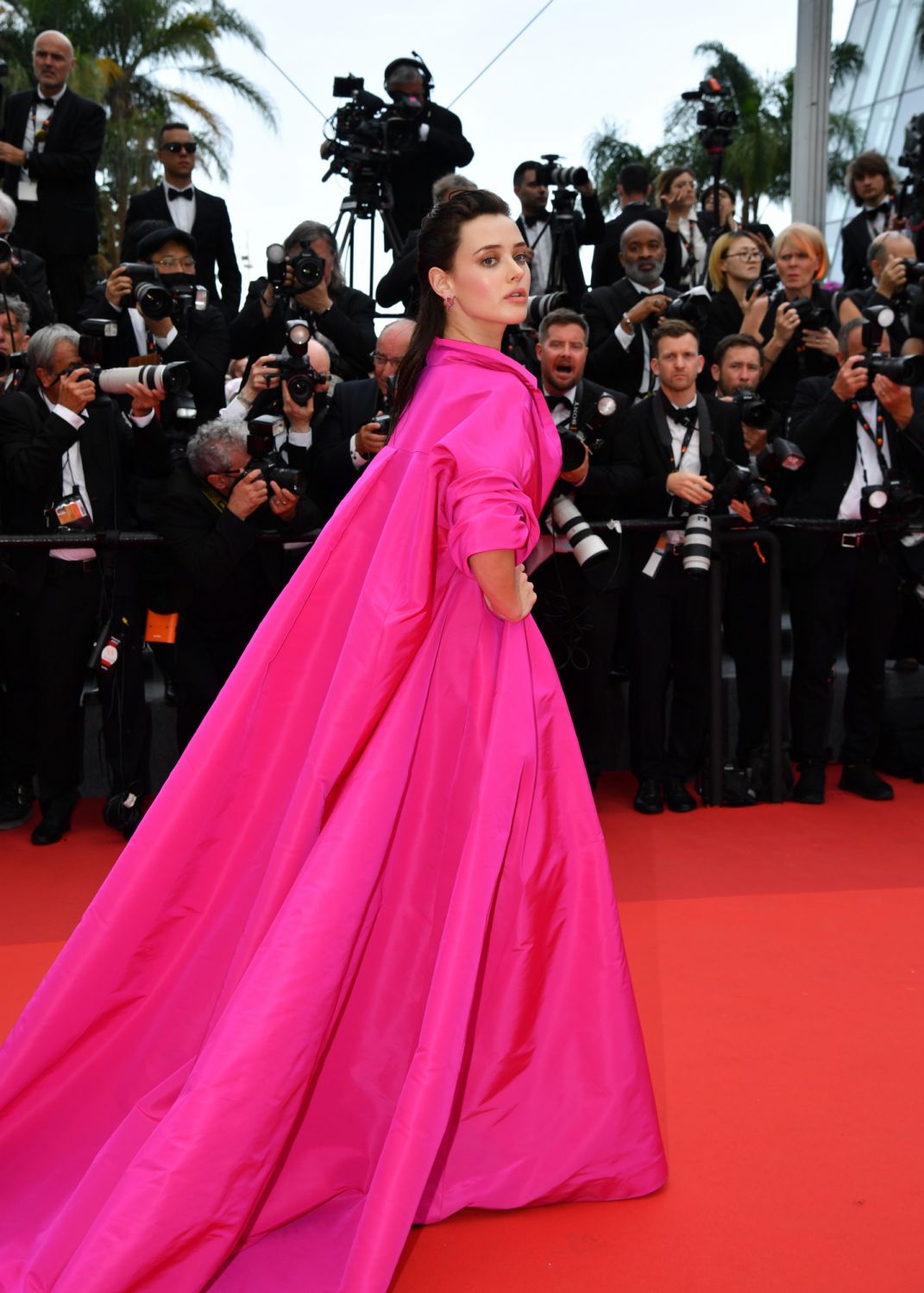 CANNES, FRANCE - MAY 18: Katherine Langford attends the screening of "Top Gun: Maverick" during the 75th annual Cannes film festival at Palais des Festivals on May 18, 2022 in Cannes, France. (Photo by Dominique Charriau/WireImage)
