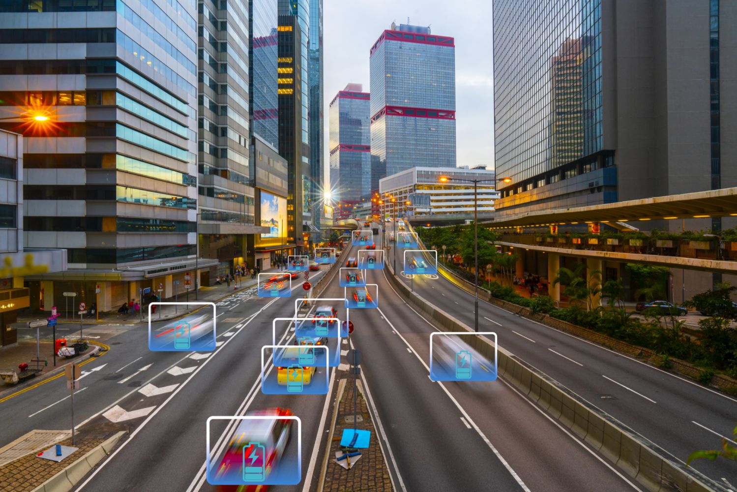 Electric car concept running on the road (Photo: Getty Images)