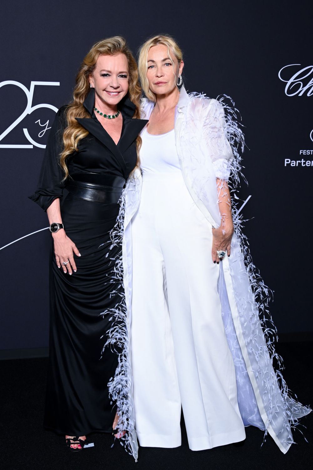 Caroline Scheufele and Emmanuelle Béart (Photo by Pascal Le Segretain/Getty Images For Chopard)