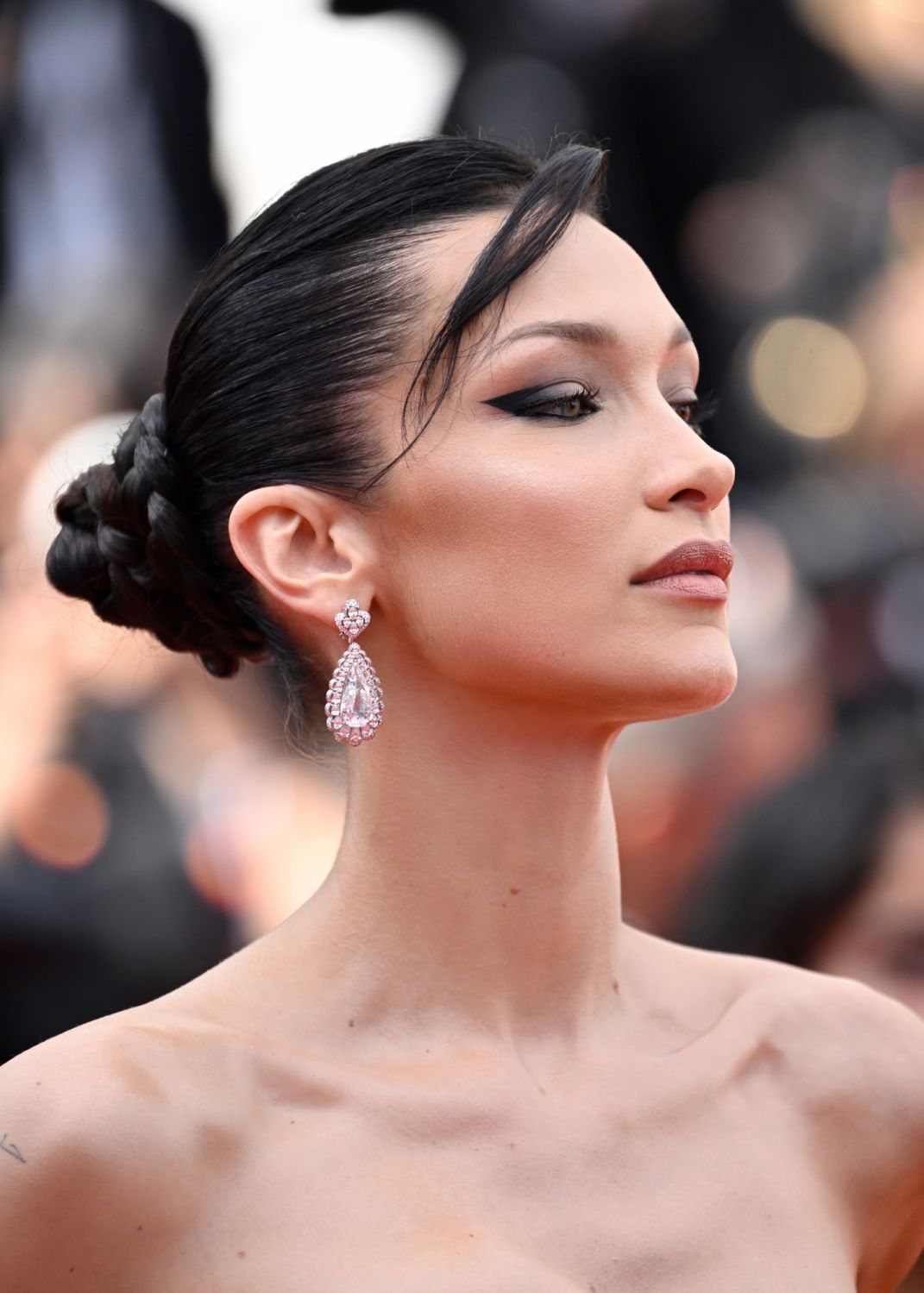 CANNES, FRANCE - MAY 24: Bella Hadid attends the 75th Anniversary celebration screening of "The Innocent (L'Innocent)" during the 75th annual Cannes film festival at Palais des Festivals on May 24, 2022 in Cannes, France. (Photo by Gareth Cattermole/Getty Images)