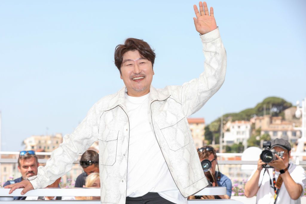 CANNES, FRANCE - MAY 27: Song Kang-ho attends the photocall for "Broker (Les Bonnes Etoiles)" during the 75th annual Cannes film festival at Palais des Festivals on May 27, 2022 in Cannes, France. (Photo by Stephane Cardinale - Corbis/Corbis via Getty Images)