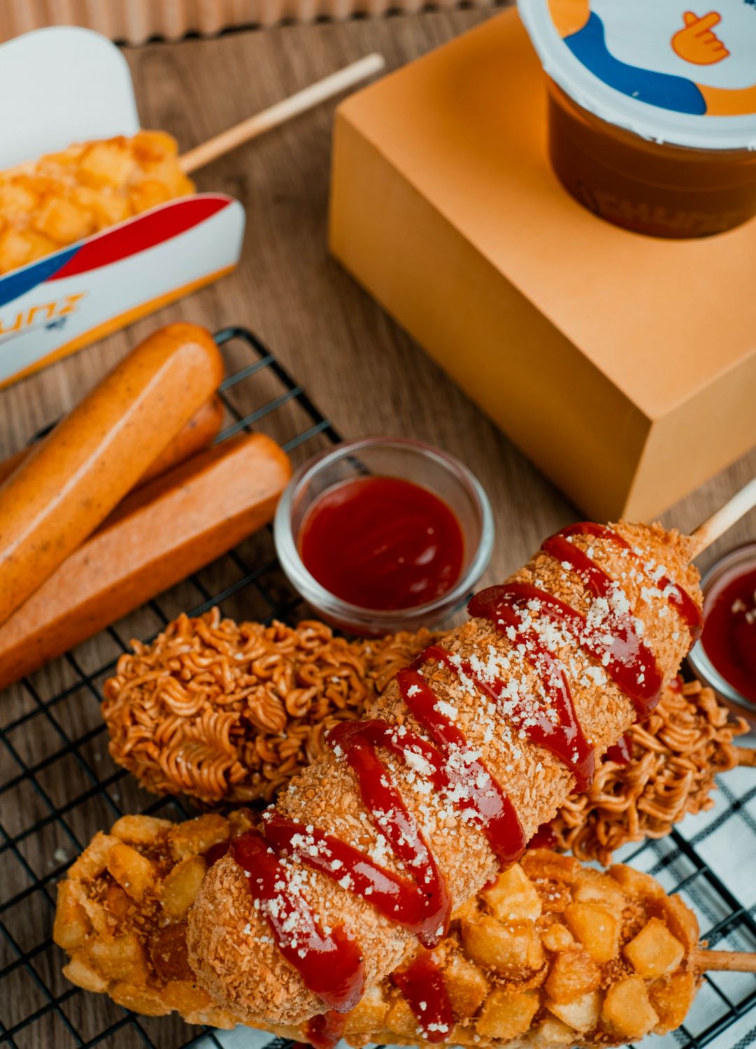 Korean corndogs and hotdogs from Chunz
