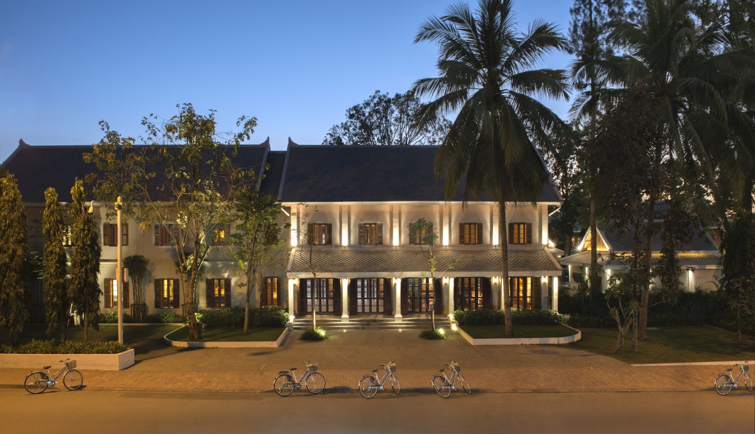 Hotel Azerai; Luang Prabang. Laos.; Sunset Facade