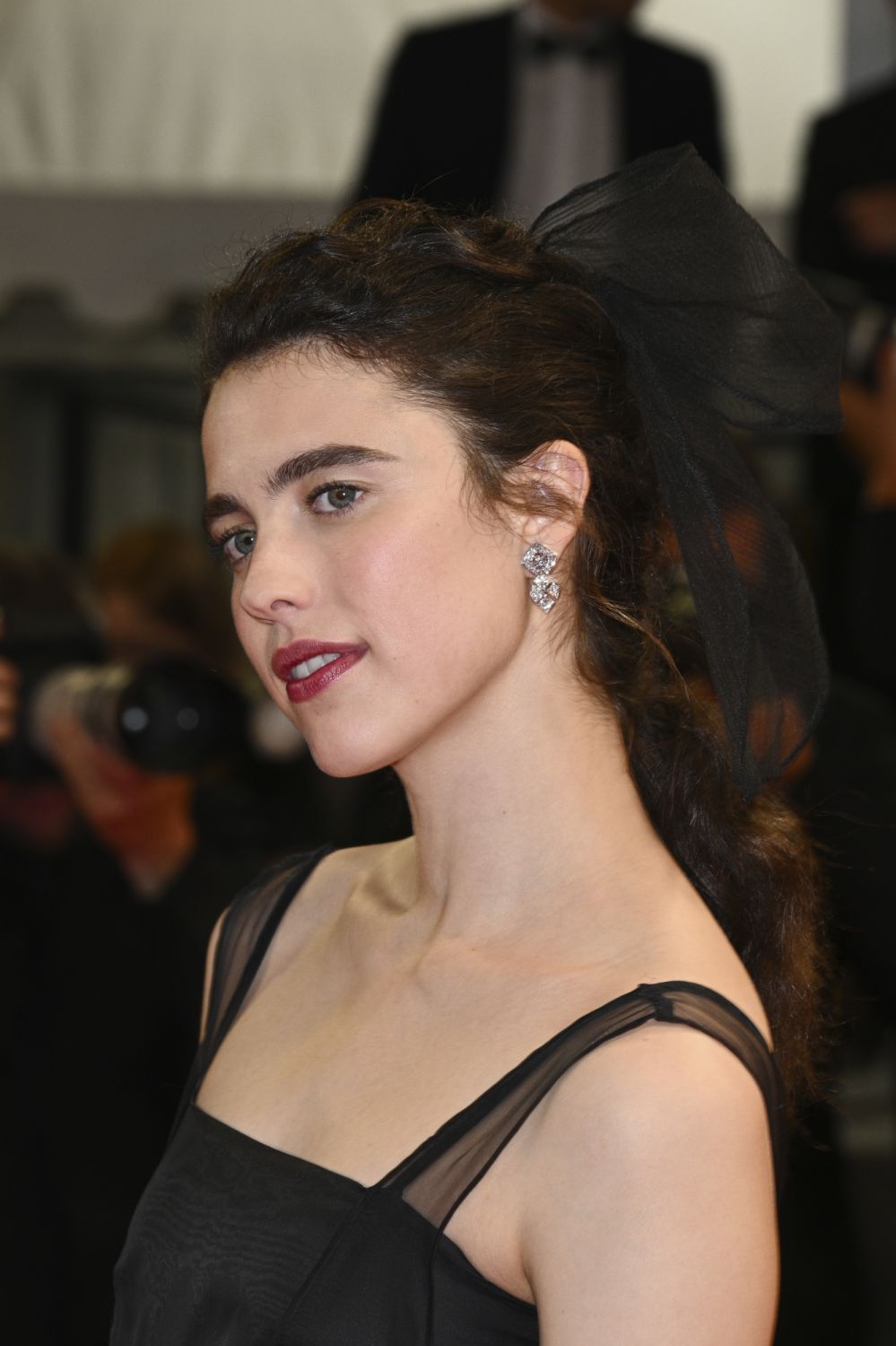CANNES, FRANCE - MAY 25: Margaret Qualley attends the screening of "Stars At Noon" during the 75th annual Cannes film festival at Palais des Festivals on May 25, 2022 in Cannes, France. (Photo by Stephane Cardinale - Corbis/Corbis via Getty Images)