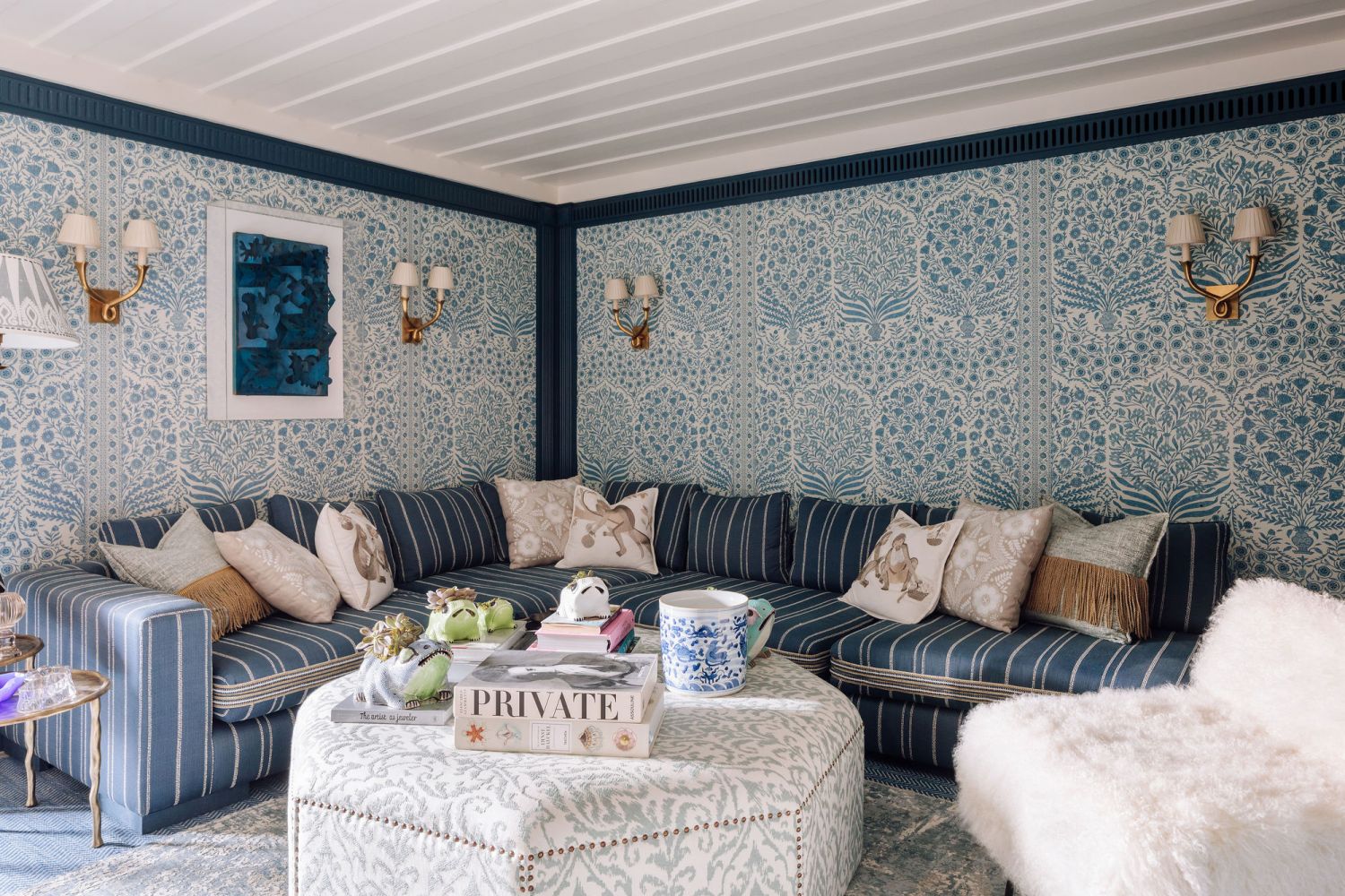 The family lounge is a cosy space for intimate conversations