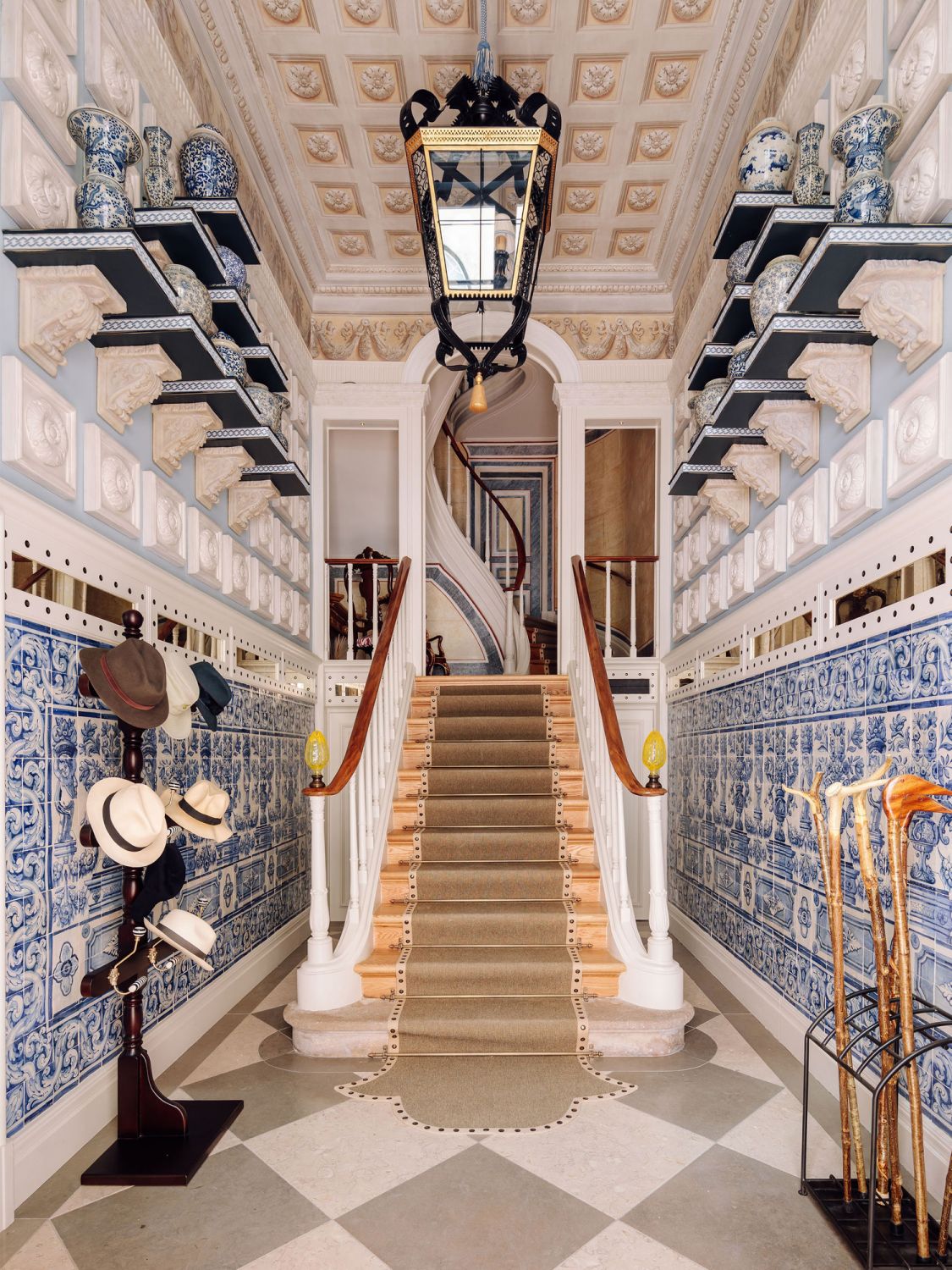 The stunning entranceway of the home