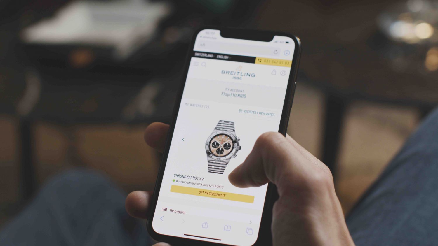 Breitling's Digital Passport based on Blockchain