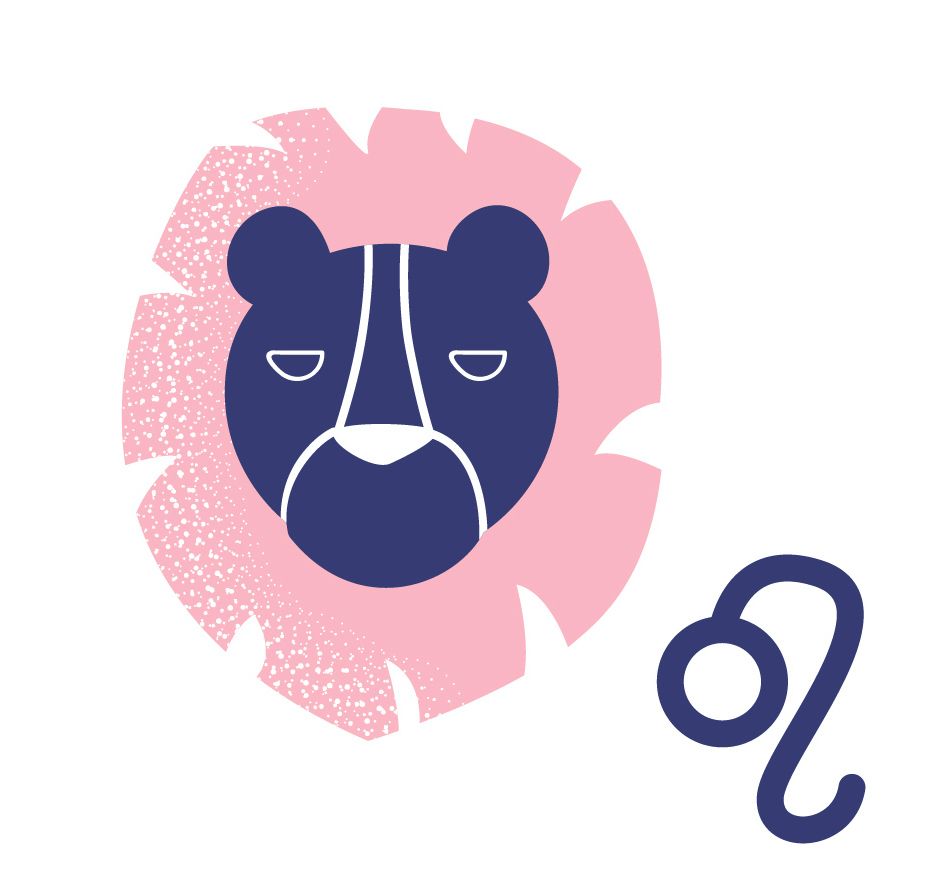 Colorful set of zodiac signs on pink background. Zodiac sign elements as a poster or wall art template. Astrology art for horoscope banners. Flat cartoon vector illustration