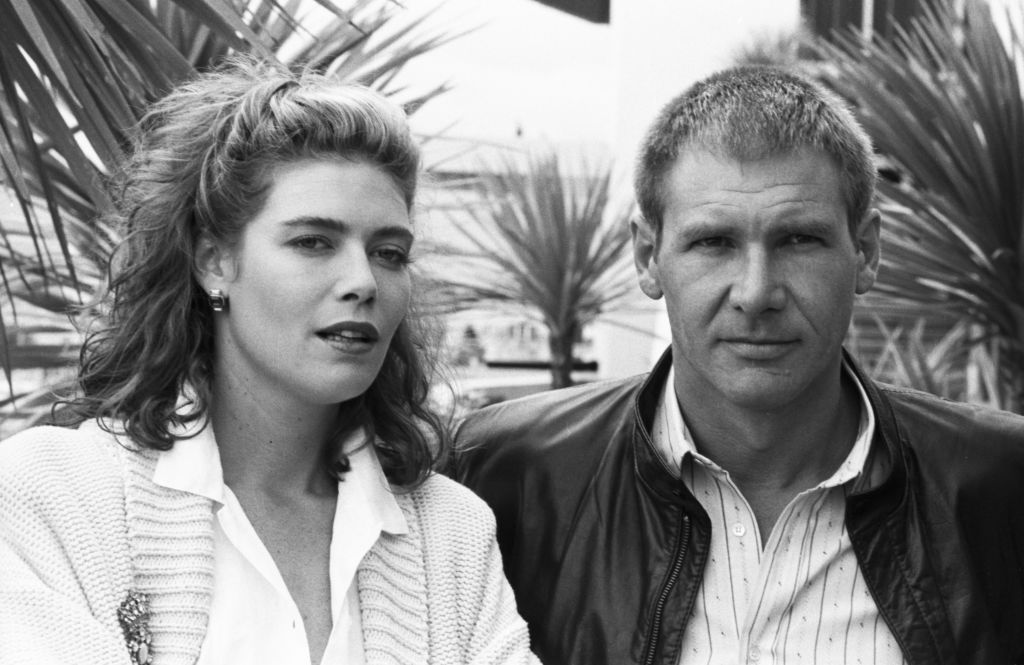 Harrison Ford et Kelly McGillis lors du Festival de Cannes en mai 1984 (Photo by Jean-Louis URLI/Gamma-Rapho via Getty Images)