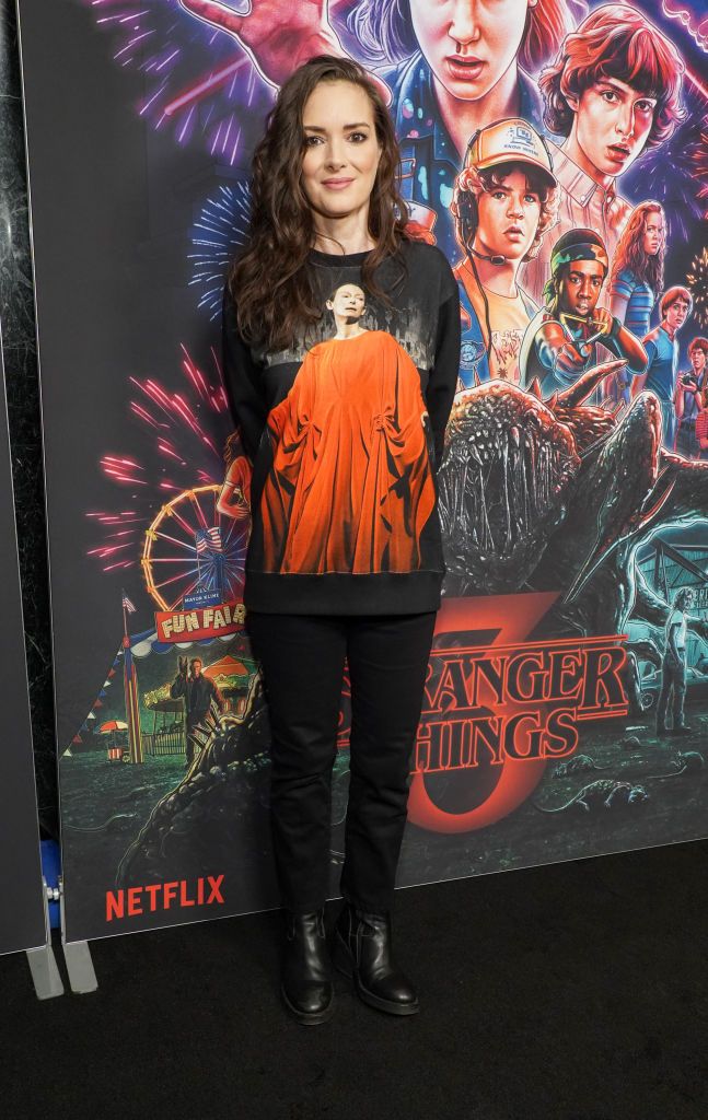 HOLLYWOOD, CALIFORNIA - NOVEMBER 09: Winona Ryder attends a photocall for Netflix's "Stranger Things" Season 3 at Linwood Dunn Theater at the Pickford Center for Motion Study on November 09, 2019 in Hollywood, California. (Photo by Rachel Luna/FilmMagic)