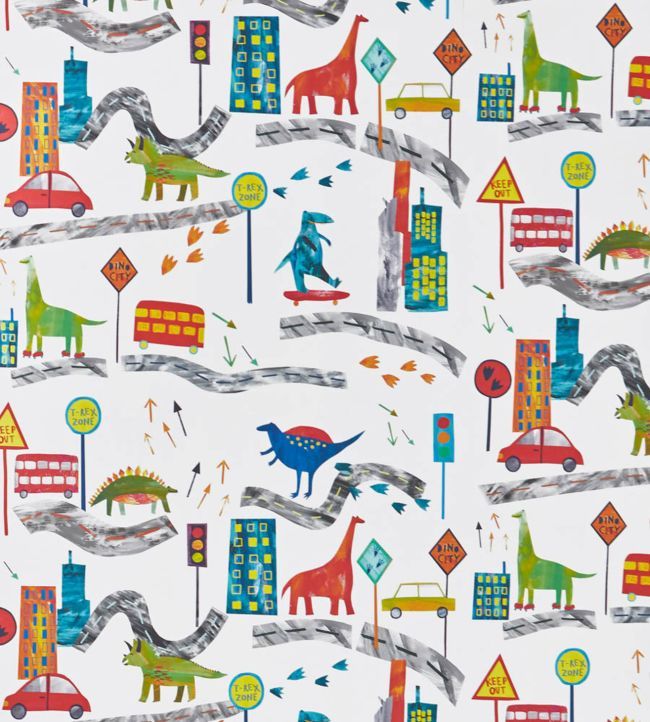 T-Rex Town Wallpaper by Prestigious Textiles / Jane Clayton & Company