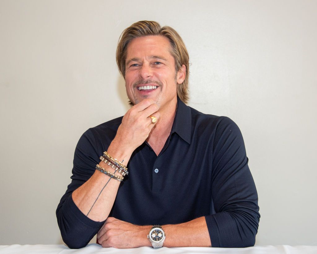 HOLLYWOOD, CALIFORNIA - SEPTEMBER 18: Brad Pitt at the "Ad Astra" Press Conference at the Hollywood Roosevelt Hotel on September 18, 2019 in Hollywood, California. (Photo by Vera Anderson/WireImage)