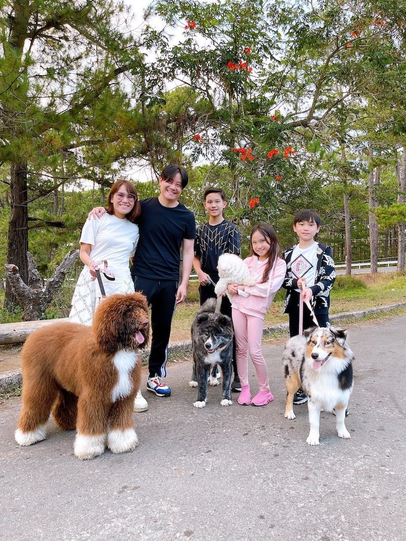 Dr Z Teo with his family
