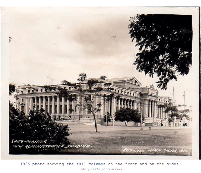 The old legislative building (Photo: Nostalgia Filipinas)
