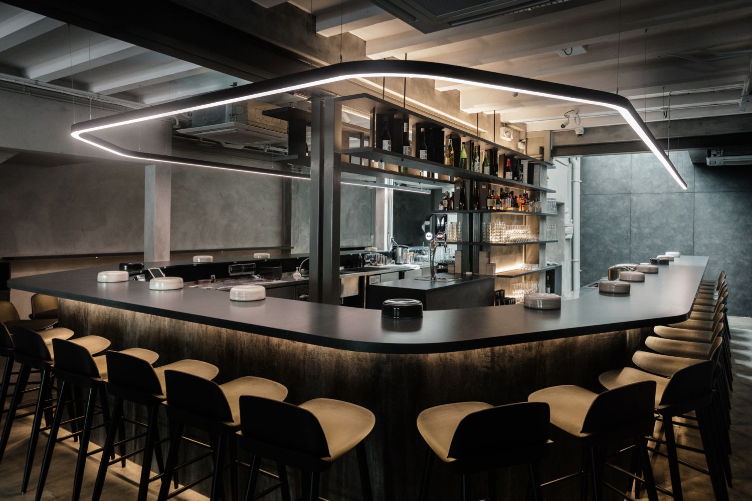 OWIU Design was the creative force behind the industrial-chic interiors of RAPPU handroll bar (Photo: Finbarr Fallon)