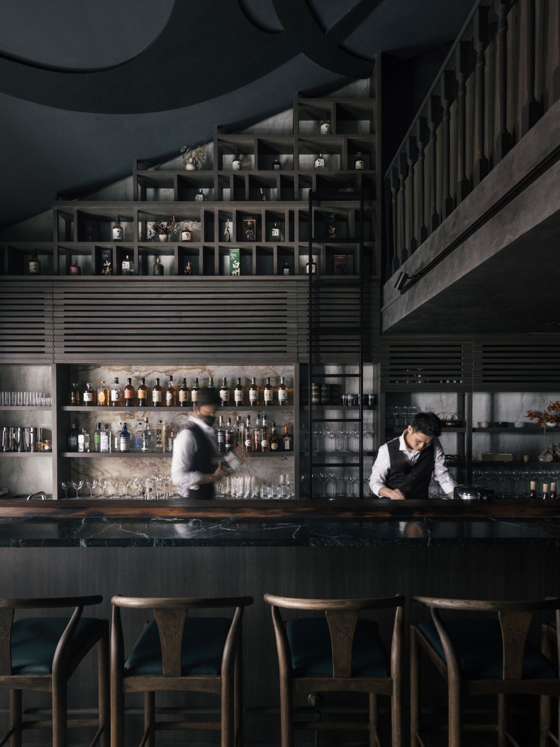 GOHO Kaiseki boasts a dark, handsome material and colour palette (Photo: Finbarr Fallon)