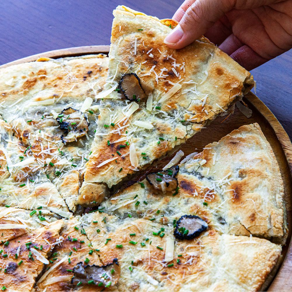 Three cheese foccacina