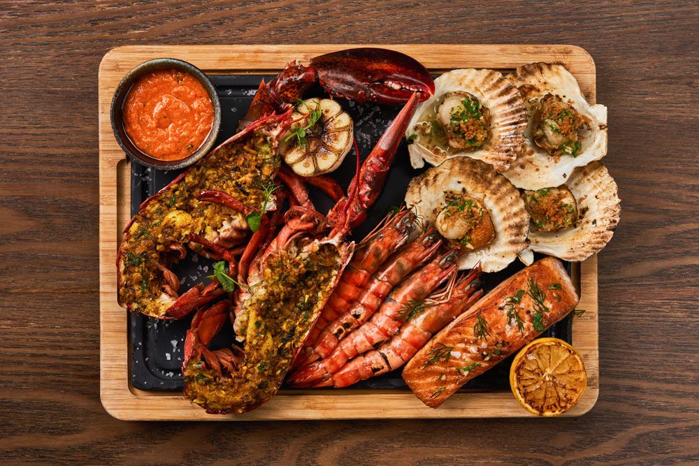 Responsibly sourced premium seafood platter