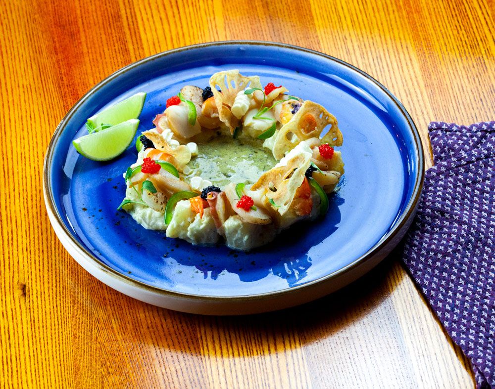 Mexican seafood ceviche
