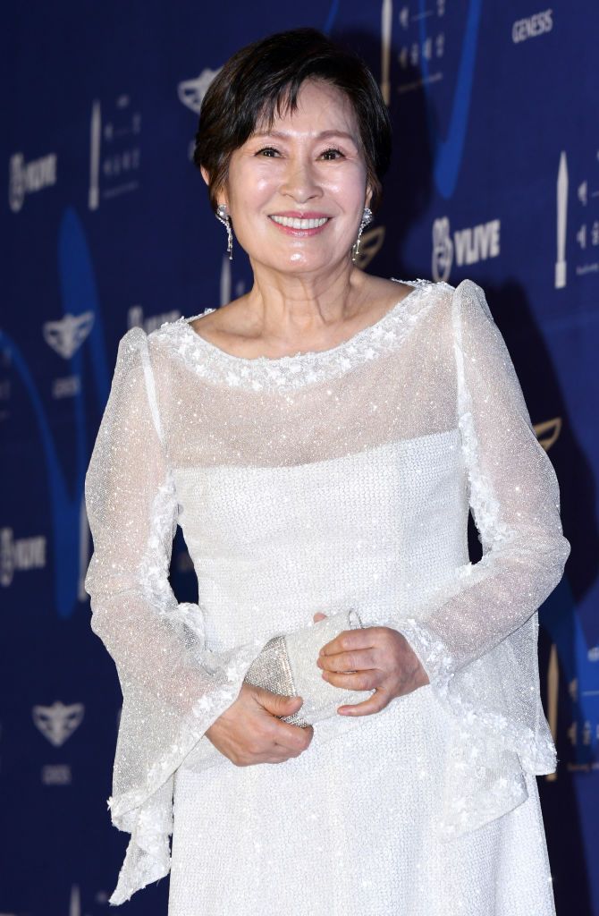 SEOUL, SOUTH KOREA - MAY 01 : Actress Kim Hye Ja attends the 55th Baeksang Arts Awards held at COEX in southern Seoul on May 1, 2019 in Seoul, South Korea.(Photo by The Chosunilbo JNS/Imazins via Getty Images)