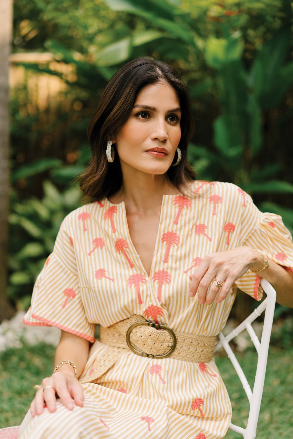 Aboitiz-Peña, in a Flora Magica dress