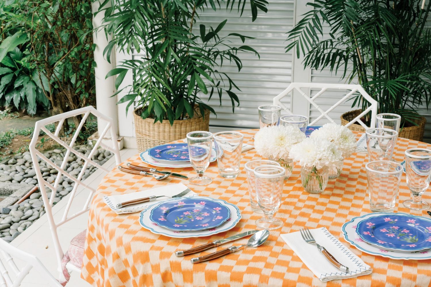 The lanai at Liane Aboitiz-Pena's home
